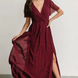 Baltic Born Vaughnie Maxi Dress in Merlot
